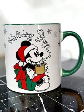 Mickey Mouse Disney Holiday Joy Coffee Mug 20oz Ceramic Zrike Brands